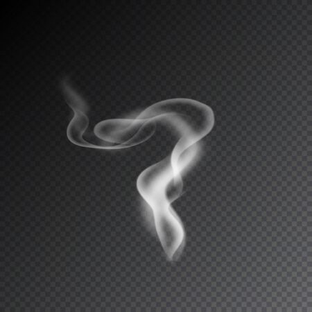 Smoke vectors on transparent background.のイラスト素材