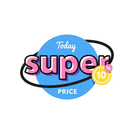 Discount tag with special offer sale sticker.のイラスト素材