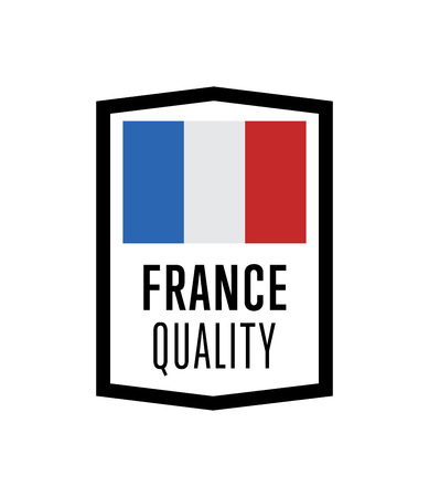 France quality isolated label for products.のイラスト素材