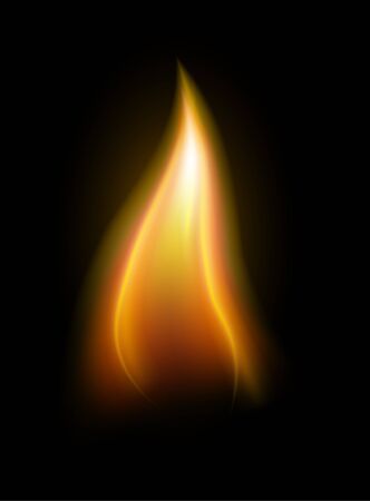 Realistic candle flame element.のイラスト素材