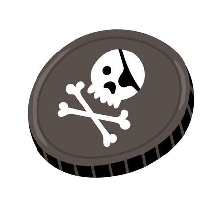 Pirate black mark vector iconのイラスト素材
