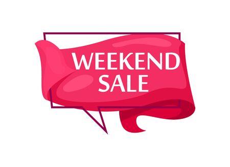 Marketing speech bubble with Weekend sale phraseの写真素材