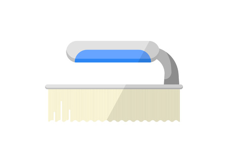 Plastic sweeping brush isolated vector iconのイラスト素材