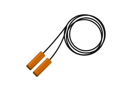 Jump rope isolated vector iconのイラスト素材