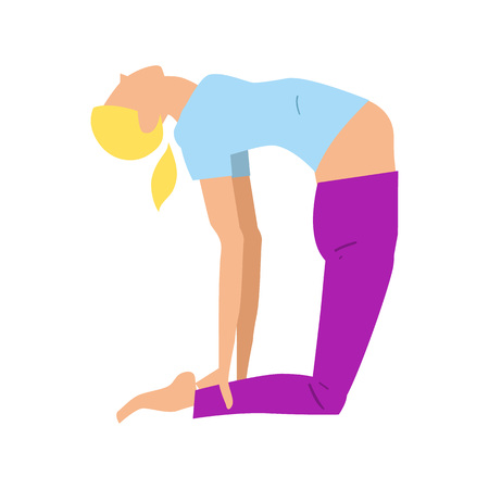 Pregnancy yoga isolated vector iconのイラスト素材