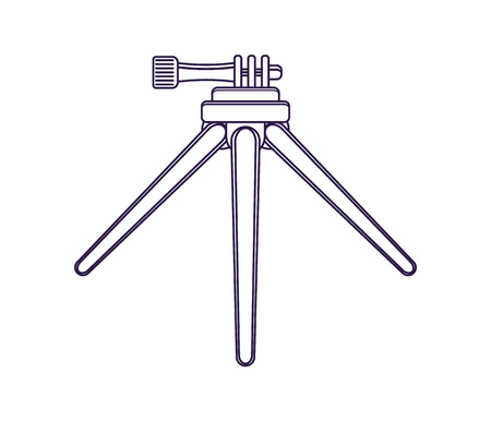 Tripod for action camera isolated vector iconのイラスト素材