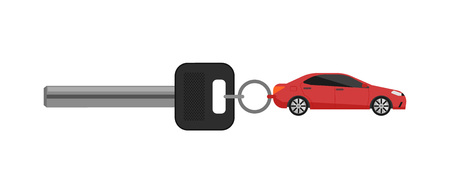 Rent car business concept with car keyのイラスト素材