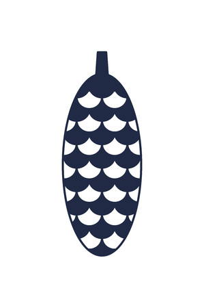 Christmas tree toy isolated vector iconのイラスト素材