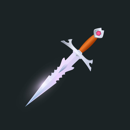 Magic sabre isolated game elementのイラスト素材