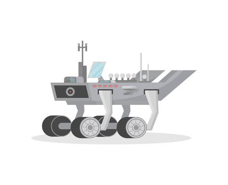 Space machine isolated vector iconのイラスト素材