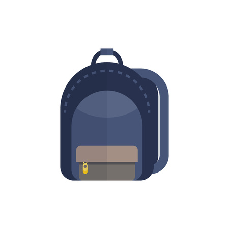 Blue colored backpack illustrationのイラスト素材