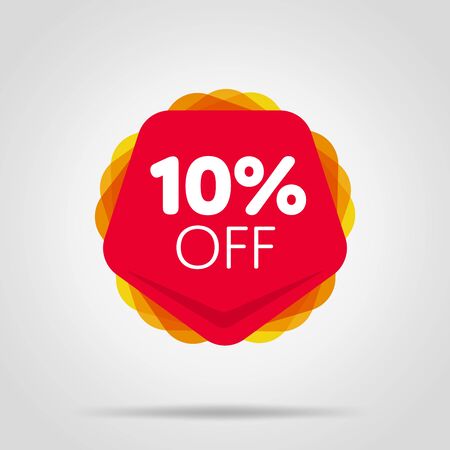 Special offer sale red tag isolatedのイラスト素材
