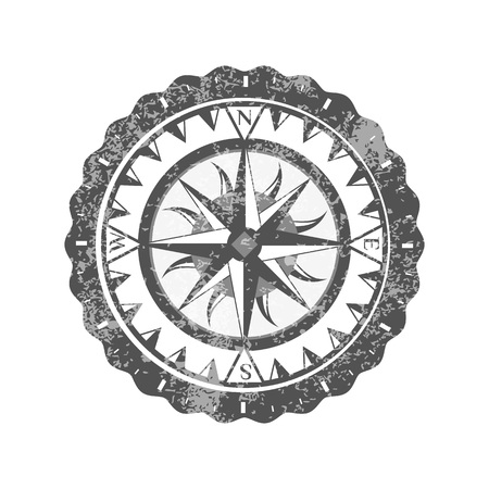 Compass rose isolated on white background icon