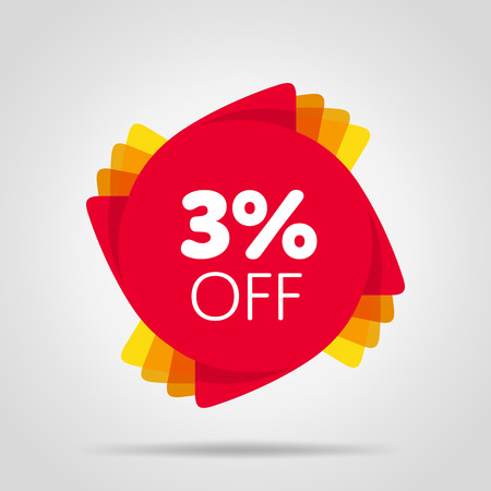 Special offer sale red tag isolatedのイラスト素材