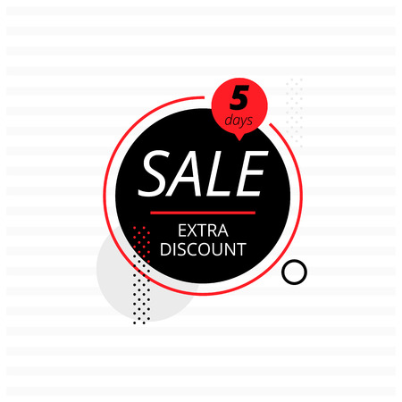 Circle with extra discount writingのイラスト素材