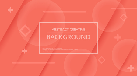 Contemporary vector design of abstract creative background with various figures and shapesのイラスト素材