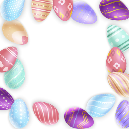 Border from Easter eggsのイラスト素材
