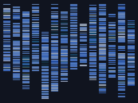 Genomic data. Dna, atom, neurons. Scientific molecule background for medicine, science technology chemistry with genomic data.のイラスト素材