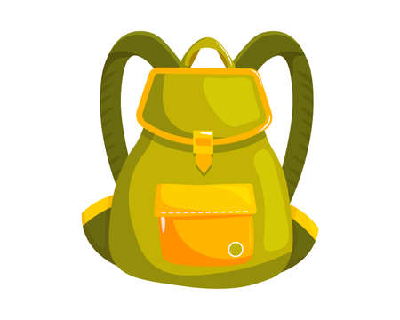 Woman backpack bag. Isolated female fashion accessory. Beautiful woman hand bag elegant style design...