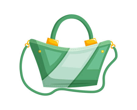 Woman shoulder bagのイラスト素材