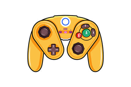 Wireless gamepad icon. Isolated digital gamepad