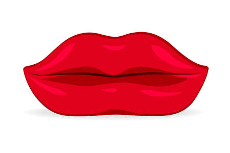 Lips shaped sofaのイラスト素材