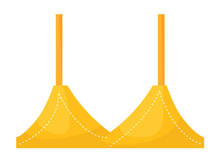 Female fashion triangle model bra isolated on whiteのイラスト素材