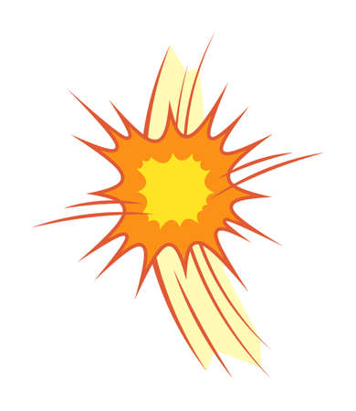 Isolated star clash and explosion light effectのイラスト素材