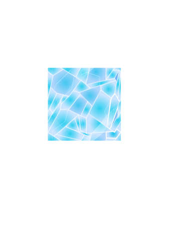 Cracked glass game ground isolated on white backgroundのイラスト素材