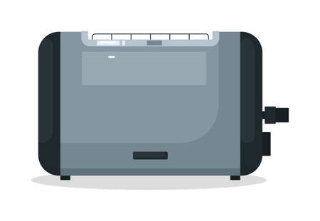 Home kitchen bread toaster isolated on white backgroundのイラスト素材