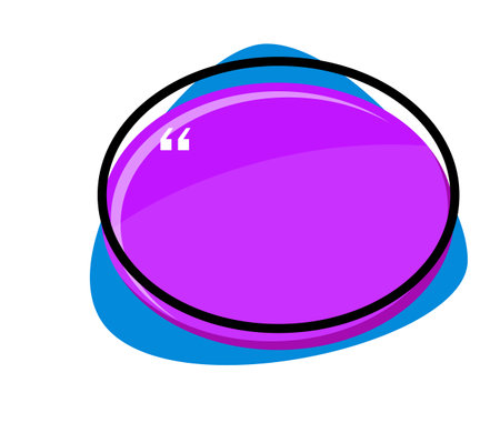 Quote, wise, thought remark round chat box isolated on whiteのイラスト素材