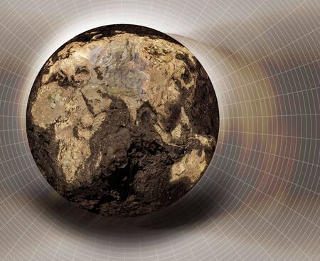 Illustration of a dryed globe