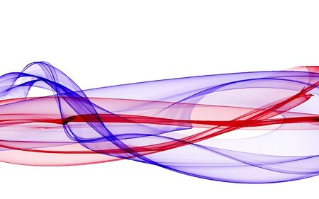 red-blue color pattern on the white background