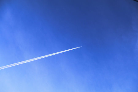 a zet in the skyの写真素材