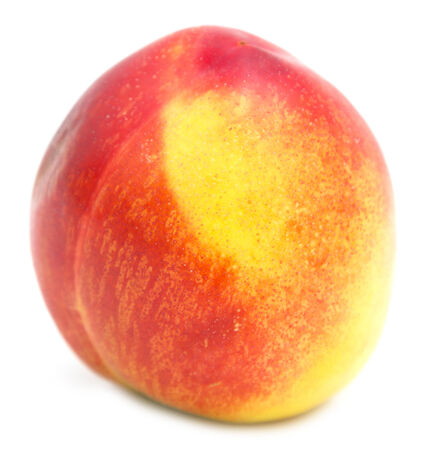 peaches on a white backgroundの写真素材