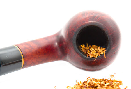 tobacco pipe on a white background