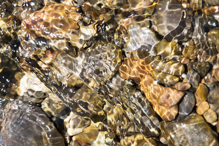 rocks under water