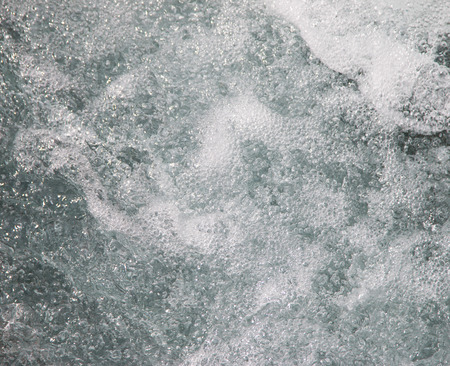 splashes of water in the river