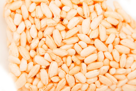 puffed rice in sugar syrupの写真素材