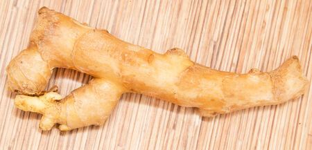 ginger root on a wooden background