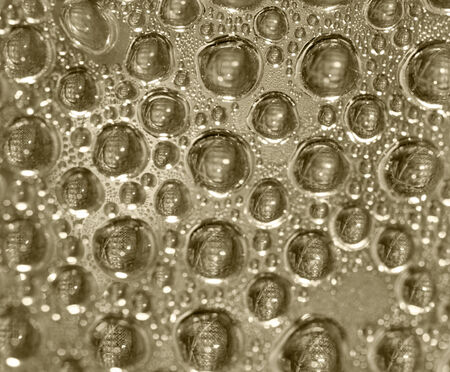 drops of water in a brown tone