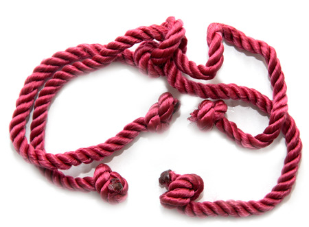 red synthetic laceの写真素材