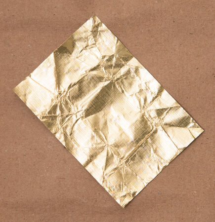 foil on brown paperの写真素材