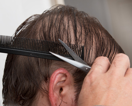 haircutの写真素材