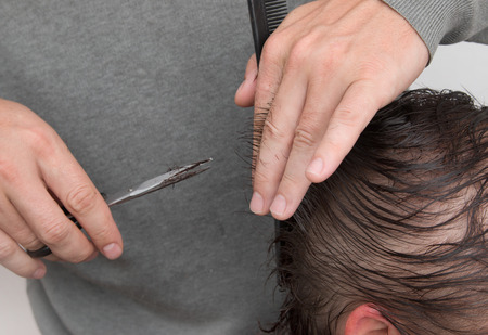 hair cutting scissors hair