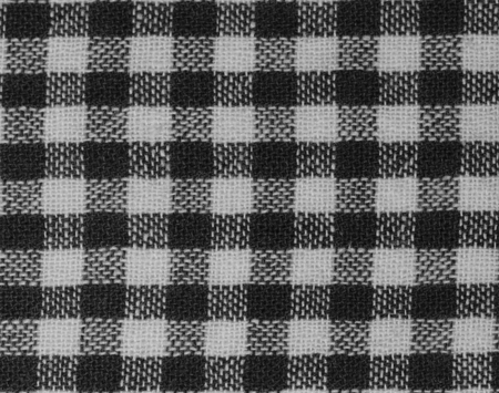 black and white checkered fabricの写真素材