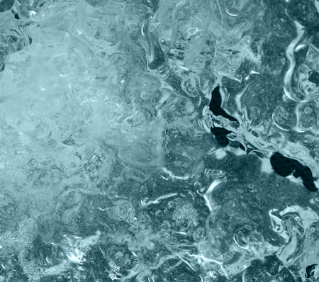 ice on black background