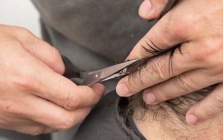 haircutの写真素材