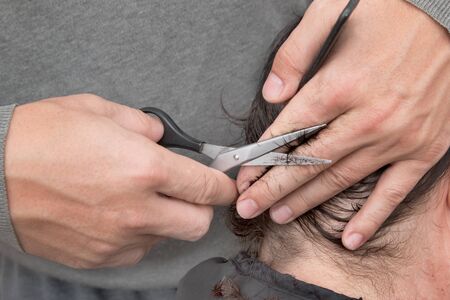 haircutの写真素材