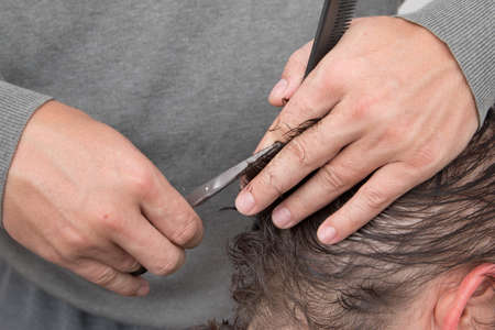 haircutの写真素材